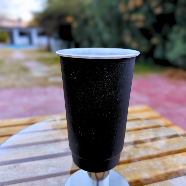 Vaso de aluminio de 1 litro en negro, blanco o personalizado